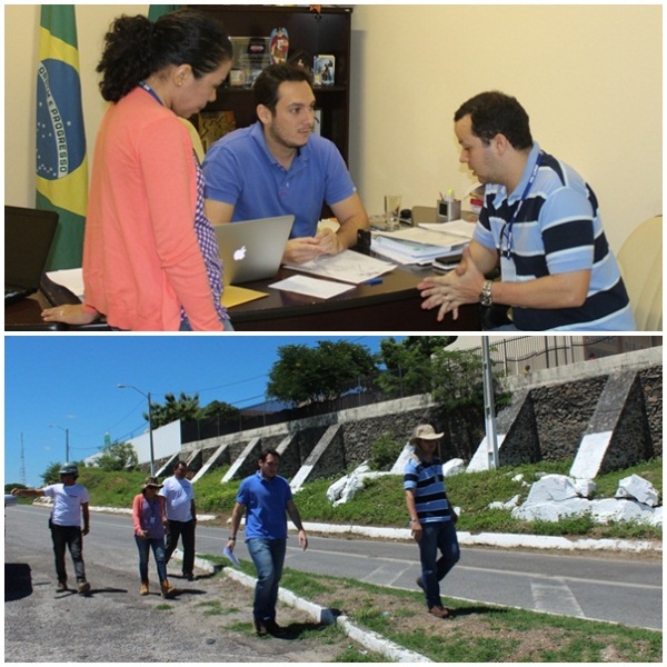 george visita obras de saneamento